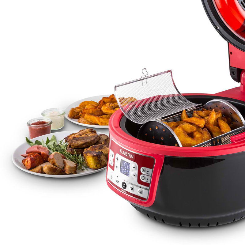 Klarstein VitAir 1L Air Fryer, Red/Black
