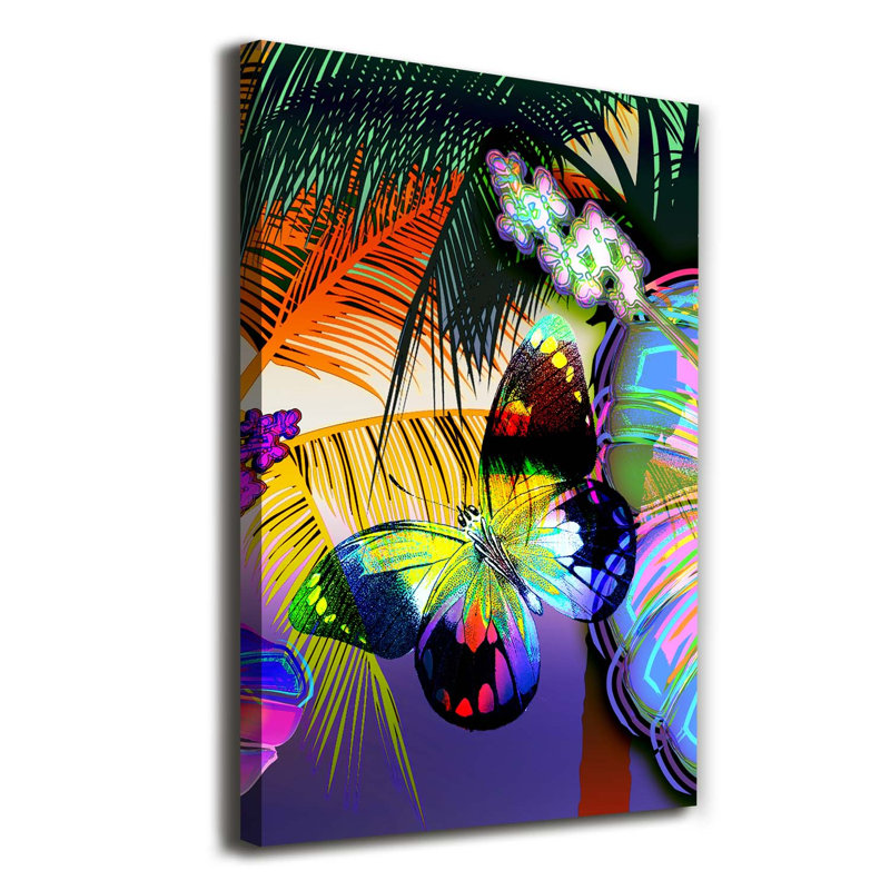 Colorful Flowers - Wrapped Canvas Print
