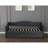 Gray Twin Daybed With Trundle, Charging On Arm, Wood Slat Support, Velvet Fabric, Mid - Century Style Nailhead Trimmed Waved Arms, Bedroom Retreat Place Size Feature, Bed Frame, Inspired Decor Piece