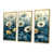 Toile avec cadre flottant or