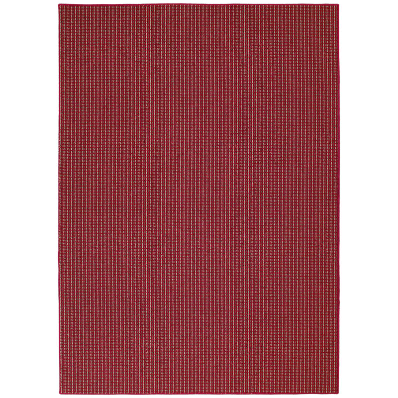 Tapis rouge touffeté Berber, Rectangle 7 pi 6 po x 9 pi 6 po