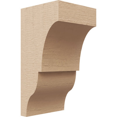 Bois de cèdre brut Asheboro, grain de bois TimberThane Corbel, apprêté brun clair