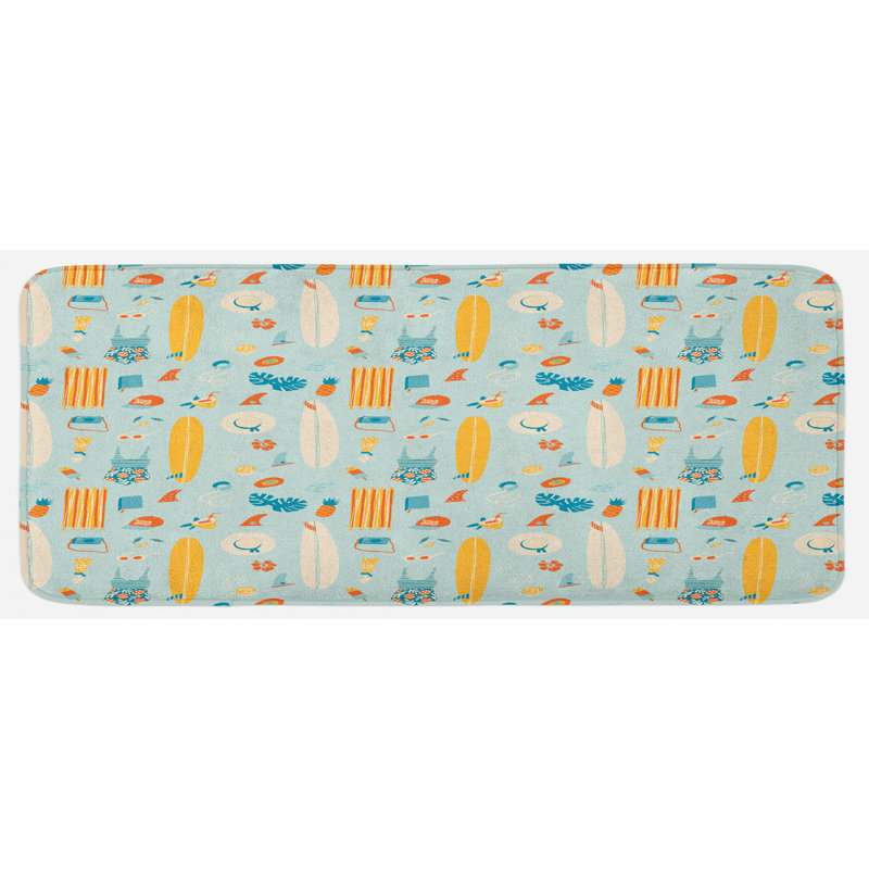 Tapis de cuisine hawaii