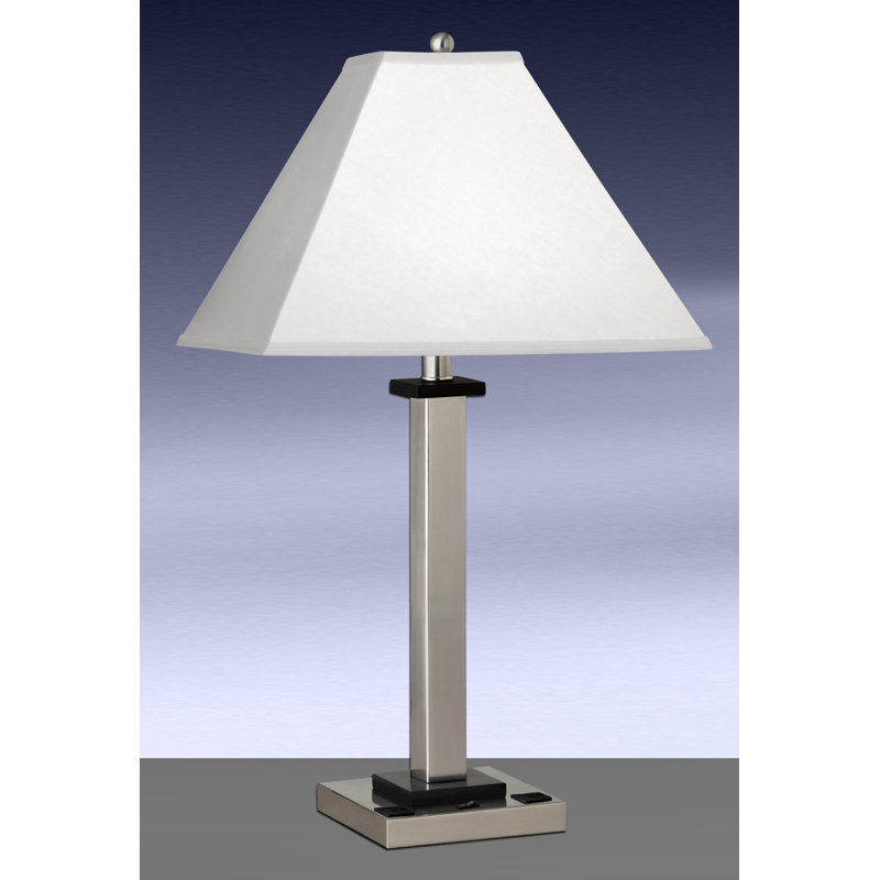 Square Post Metal Table Lamp