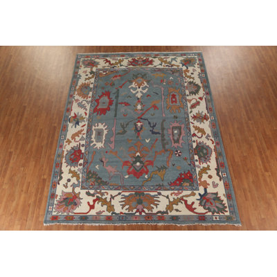 Tapis oriental floral 9 pi x 12 pi Oushak