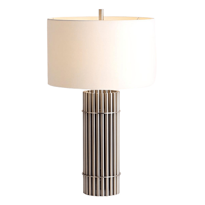 Lampe de table chromée 28 po Gaudreau, Chrome