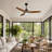 Modern 52" Matte Black Ceiling Fan -1611963145-1611963147
