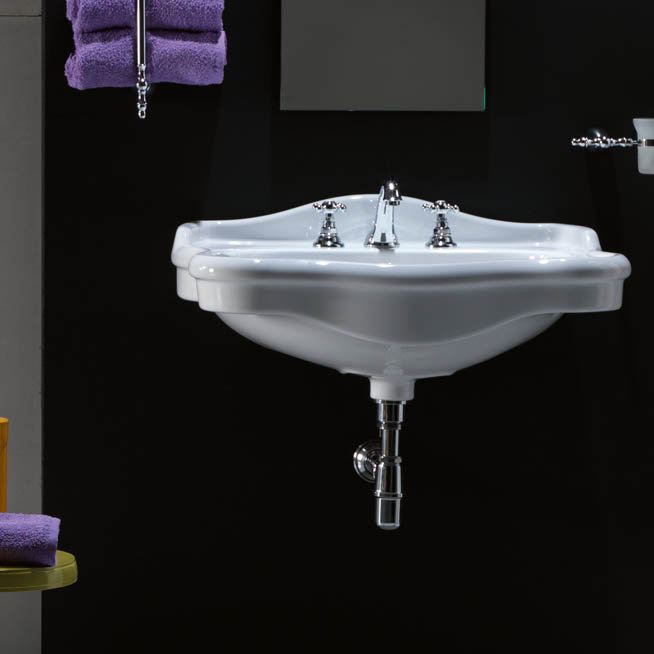 Contea 25.6'' L Bathroom Sink, Three Holes