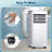3-IN-1 Portable Air Conditioner with Cooling&Dehumidifier&Fan Mode, for Rooms up to 270/300 Sq.Ft-88132339