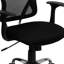 Mid-Back Mesh Swivel Task Office Chair with Chrome Base and Arms-48957767