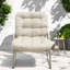 Chaises longues Comfort, ensemble moderne en osier d'acier pour la maison