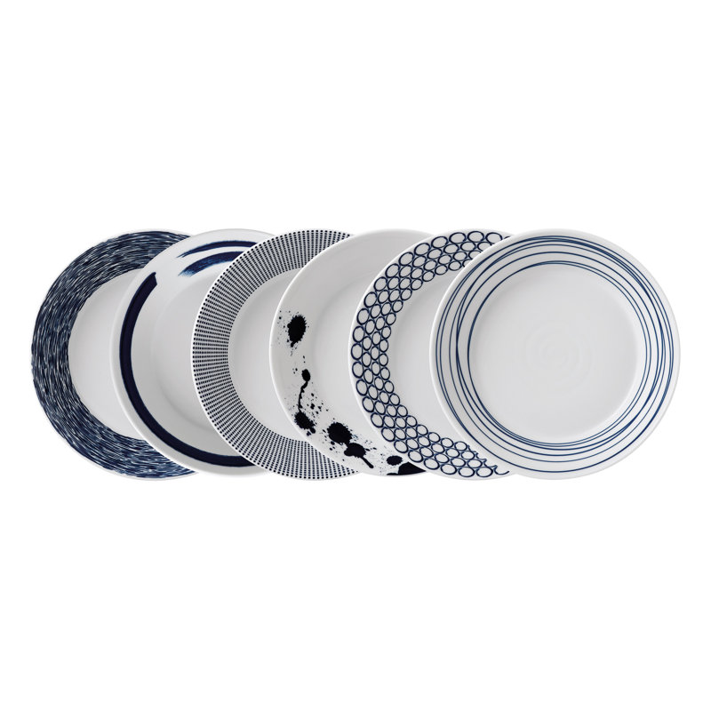 Royal Doulton Pacific Mixed Patterns Pasta Bowl Set