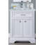 Ensemble de meuble-lavabo simple 25 "avec miroir Harkness-960982142