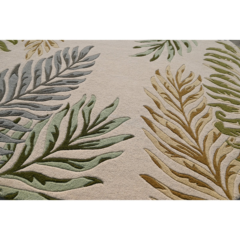 Tapis en laine touffeté à la main Anarah, Ivoire ivoire, Rectangle 8 pi x 10 pi 6 po