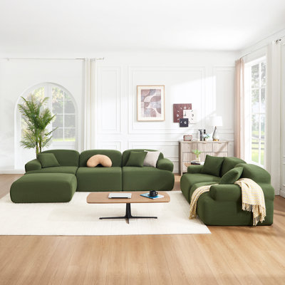 Ensemble de canapé modulaire rembourré 6 pièces