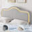 Full Size Upholstered LED Bed Frame with Adjustable Headboard and Footboard Velvet Princess Platform Bedframe for Kids Girls Wooden Slats Support No Box Spring Needed Easy Assembly Gray-682560431-682560425