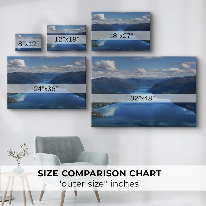 Réflexion de cristal - Cavas enveloppés de galerie, 32 x 48