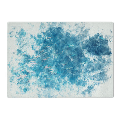 Tempered Glass Many Dolphin Chopping Board
