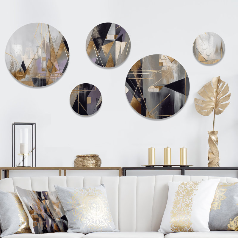 Abstract Wall Decor on Metal
