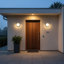 UltraBeam 6 Watt LED Round Outdoor LED Wall Light With Eyelid - 150mm Diameter-135318342
