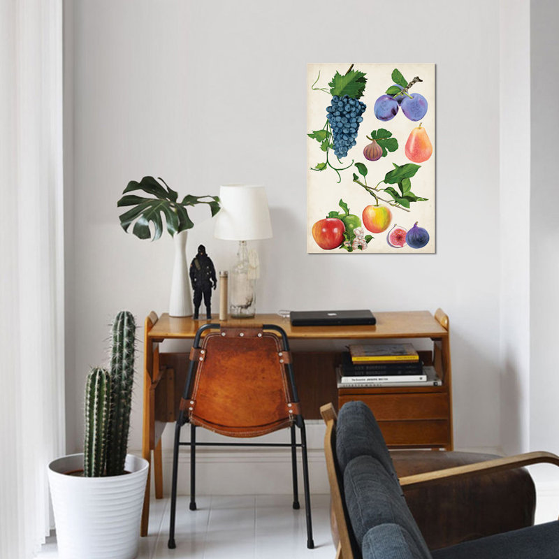 «Fruit Collection II», impression sur toile, H 26 po x l 18 po x P 1,5 po, Toile tendue, Pas de tapis