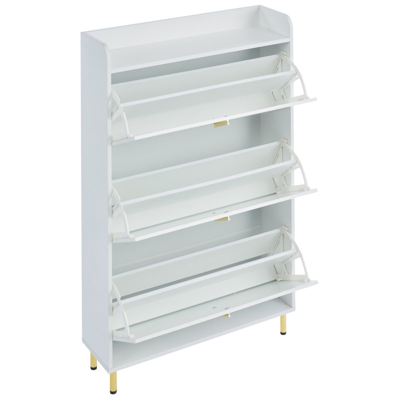 24 Pair Flip Down Shoe Storage