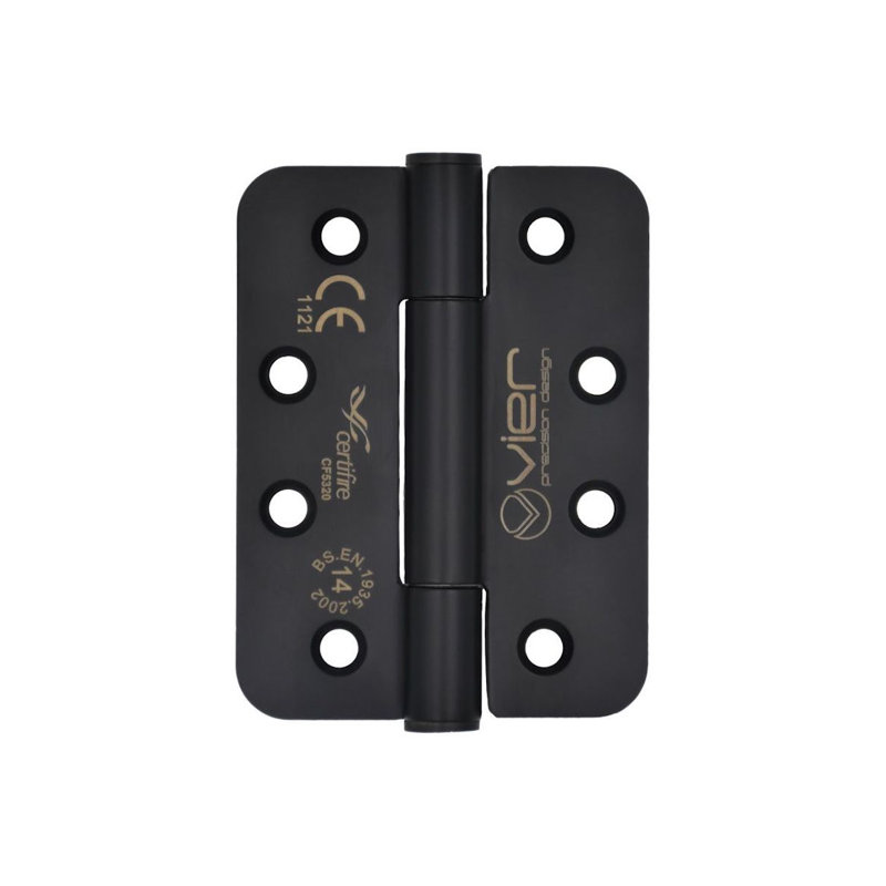 10.2cm H x 7.6cm W Invisible/Concealed Pair Door Hinges, Black