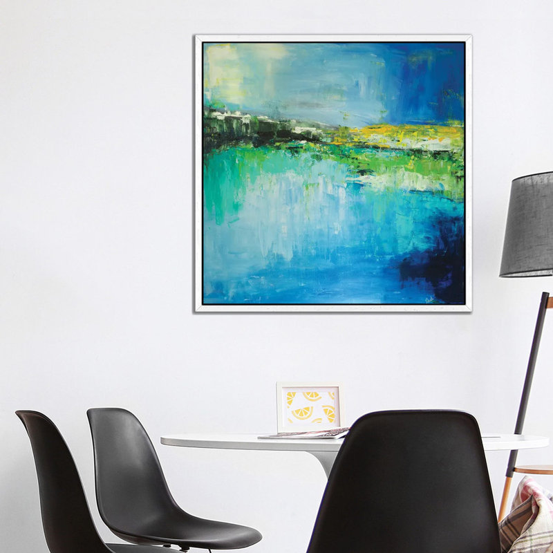 Lake Of Memories by Shalimar Legaspi - Floater Frame Painting on Canvas, 66.04 cm H x 66.04 cm W x 3.175 cm D