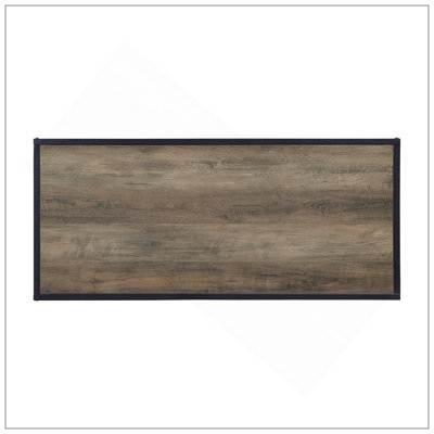 Versatile Rustic Rectangular Coffee Table With Shelf For All Settings