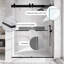 Porte de douche coulissante double sans cadre 48 po x 76 po, finition noir mat