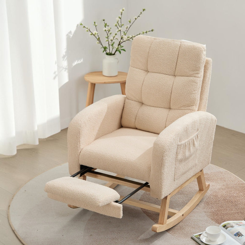 Neylandville Upholstered Accent Chair, Beige Boucle