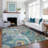 Machine Washable Indoor/Outdoor Jourdan ACN2395 Abstract Rug-850145682