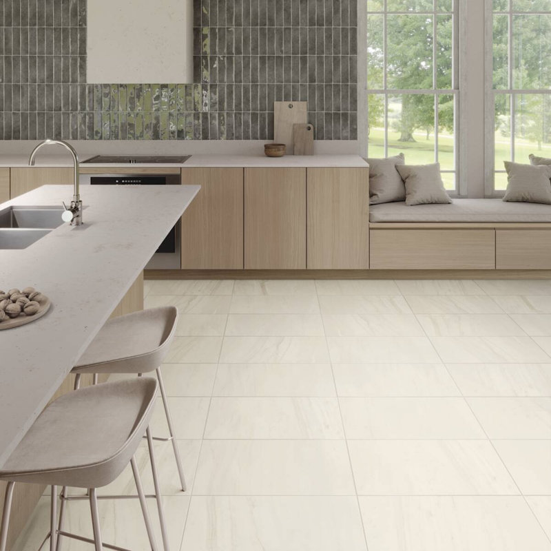 Highland Park 3 in. x 10 in. Ceramic Handmade-Look Wall Tile (3.44 Sq. Ft. / Case), Olive
