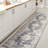 Gabryszek Bohemian Distressed Chenille Machine-Washable Dark Gray/Yellow Rug-202656014