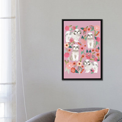 " Shih Tzu Floral Collage " by Pet Friendly