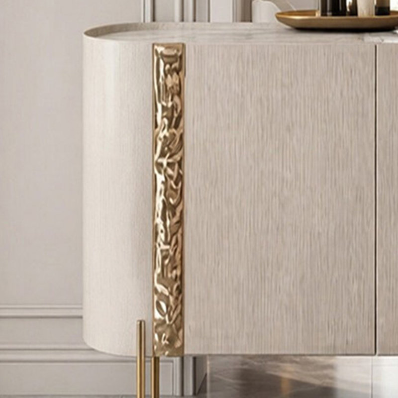 Armoire d'entrée de style italien de luxe, H 35,43 po x l 55,11 po x P 15,72 po