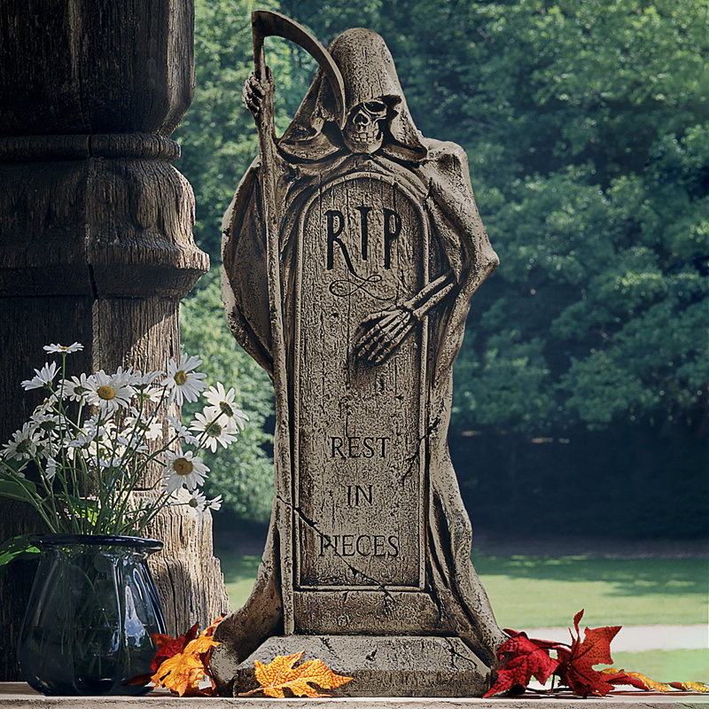 Statue tombstone des pièces "rest" en pièces "faucheuse reaper