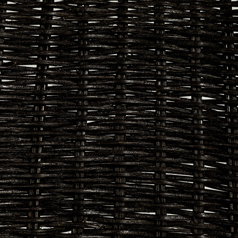 Amalfi S-Frame Woven Stool, Black