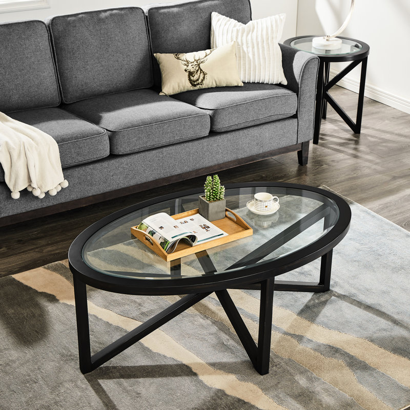 Table basse moderne Modern Living, Noir