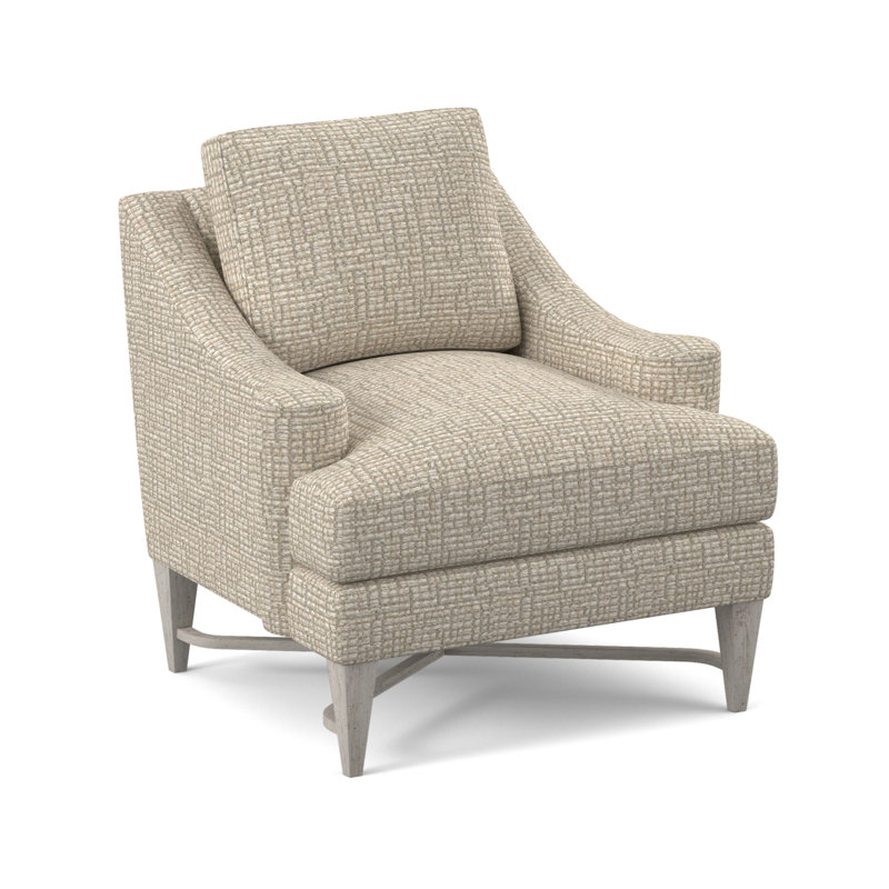 Foxtrot Upholstered Armchair, Stepping Stones Ivory, Bisque