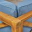 BRAVA X-Back - causeuse modulaire à 2 places avec table basse, bleu (canapé de patio)