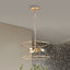 Lustre géométrique à 5 lumières Durganand
