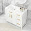 Ensemble de meuble-lavabo simple 36 po avec plateau Jevonda