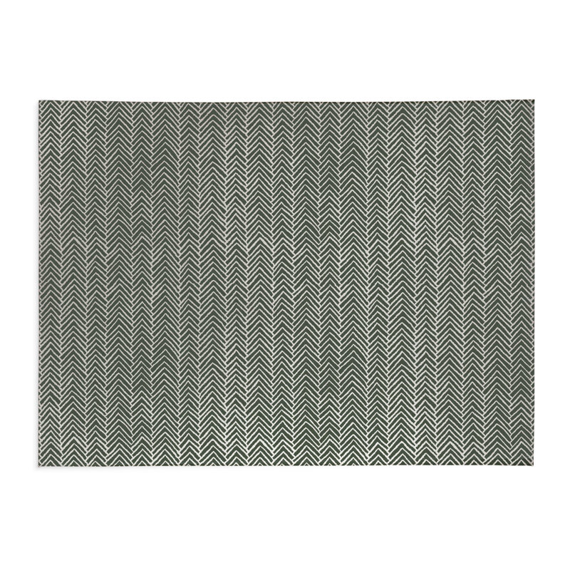 Chevron Snug Activity Mat, Rectangle 4' x 6', Chimichurri/Green