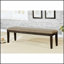 Dining Room Kitchen Seating Bench, Neutral Grey Solid Wood Upholstered, 63 Inch Padded Seat, Transitional Style