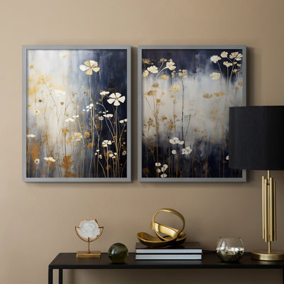 FLORAL Series CCCXC-Premium Framed Print -Ready to Hang - No Nails Required - No Nails Required