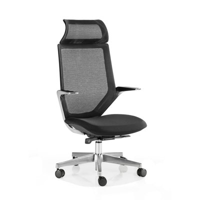 Polyester Blend Executive Chair with Headrest
