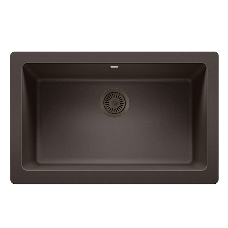 SILGRANIT-Matched Metal Sink Basket Strainer, Cafe