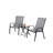 3 Piece Patio Set, Outdoor Camping Chairs With Breathable Textilene Fabric, Folding Table With Steel Table Top, 2Chairs And 1Table Set-826227613