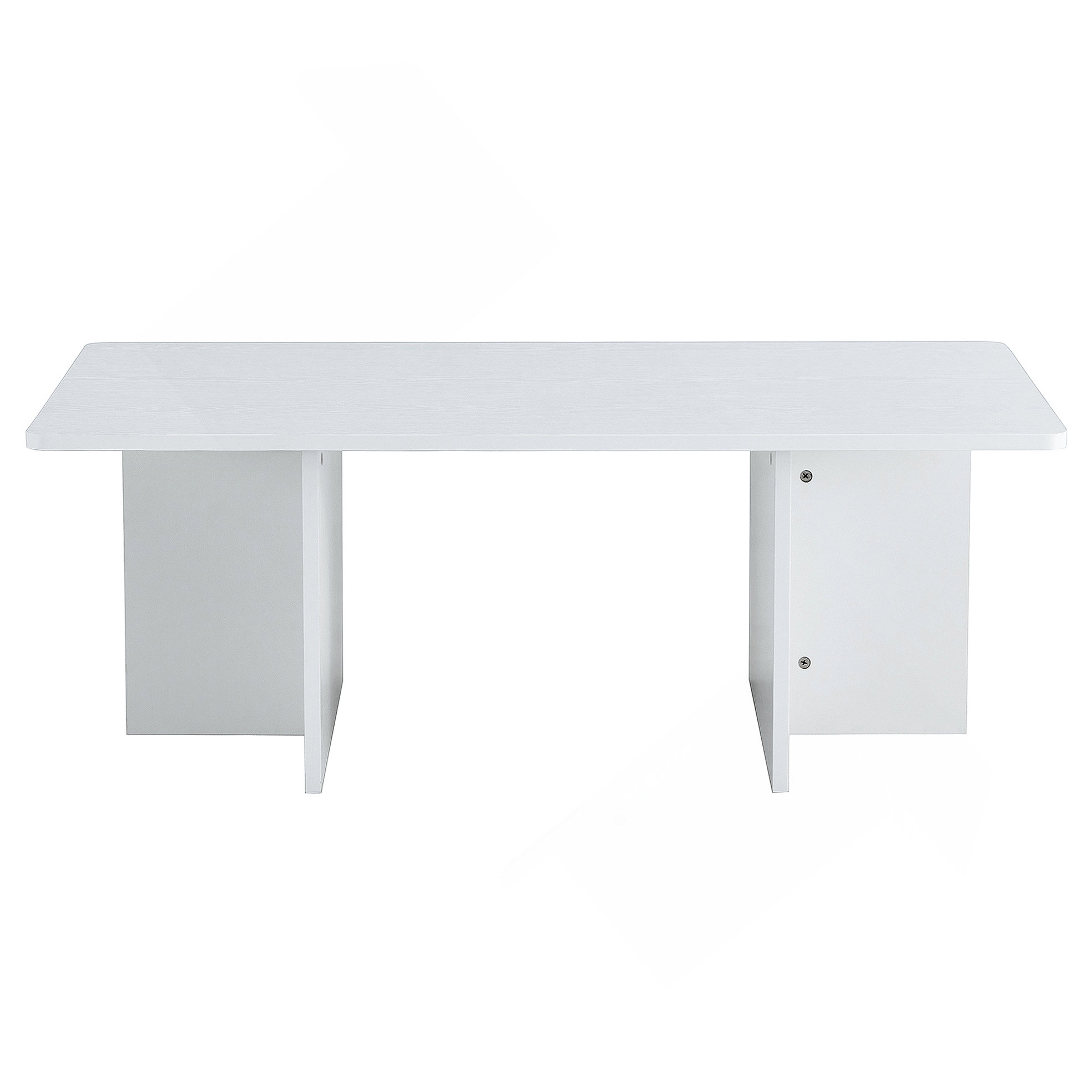 George Oliver 44.8 Inch Wood Grain MDF Coffee Table - Modern Luxury ...